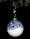 Blue and White Christmas Ball