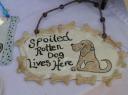 Spoiled Rotten Dog Lives Here Beaded Wall Hanging